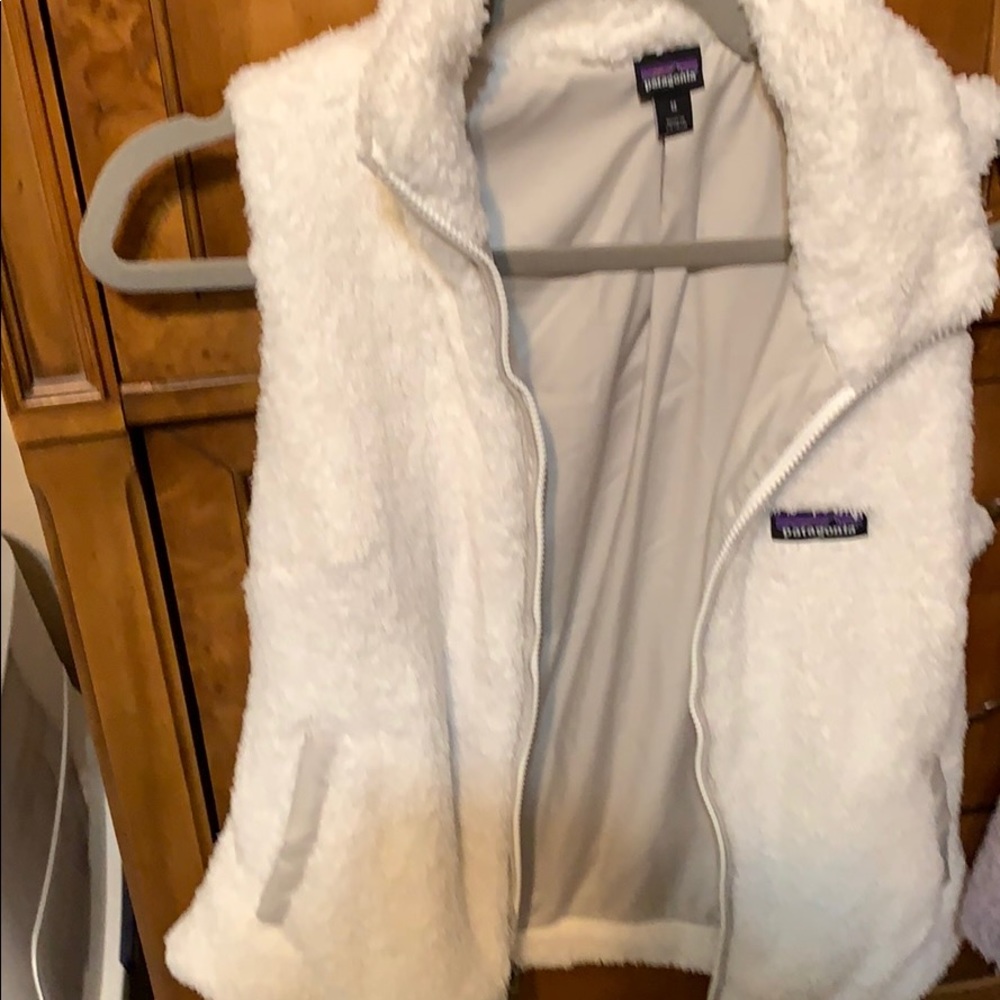 White Patagonia vest